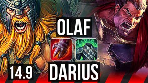 OLAF Vs DARIUS TOP 6 Solo Kills 12 3 8 Godlike EUW Master 14