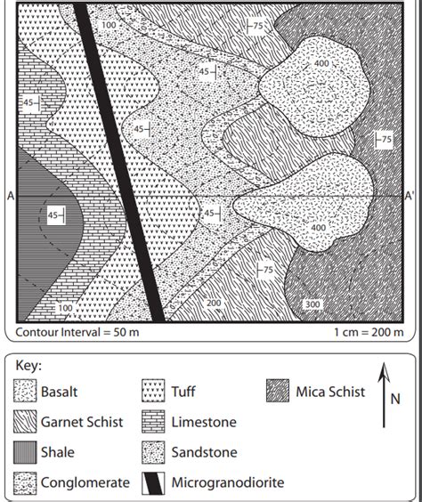 Solved Provide A Geological History For This Map Profile Chegg