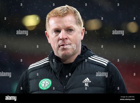 Celtic Manager Neil Lennon Before The William Hill Scottish Cup Semi