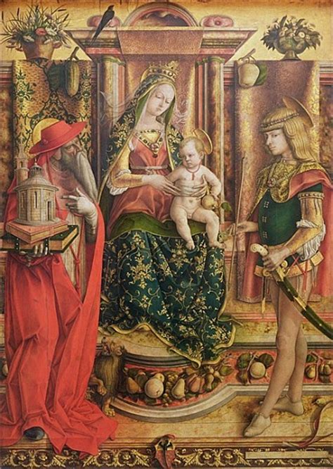 La Madonna Della Rondine After 1490 Oi Carlo Crivelli