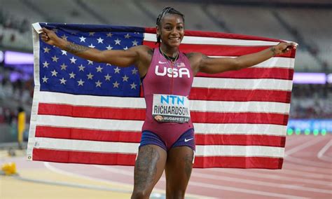 LSU Track: Former sprinter Sha’Carri Richardson wins gold