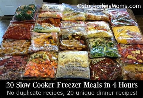 Slow Cooker Freezer Meals In Hours Slow Cooker Freezer Meals Make