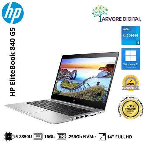 Hp Elitebook 840 G5 I5 8350u 16gb 256gb Nvme 14´´ Fullhd Win Arvoredigital