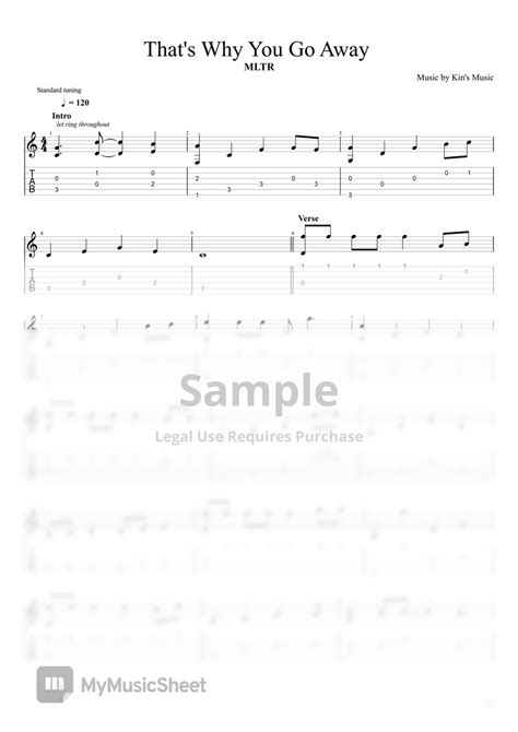 MLTR That S Why You Go Away Easy Guitar Fingerstyle For Beginner