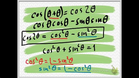 Deriving The Double Angle Formulas YouTube