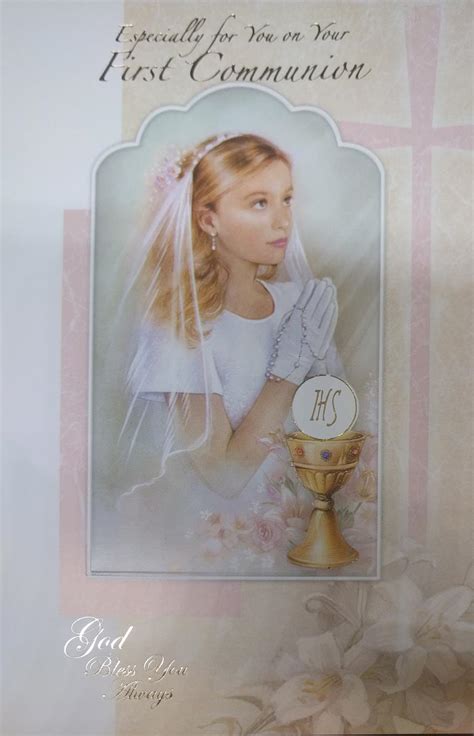 Holy Communion Cards For Girls