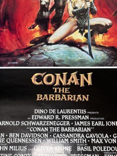 Conan The Barbarian Movie Poster Original One Sheet Rolled