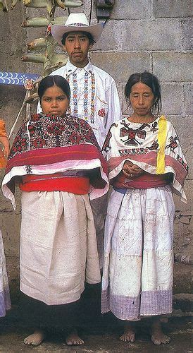 Otomi People San Pablito Mexican Costume Mexican People Traditional