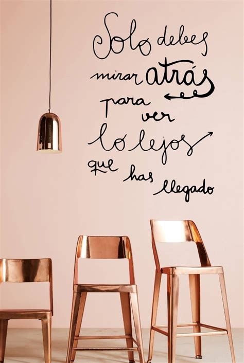 Vinil Decorativo P Pared Frase Motivacional Solo Debes Mirar Meses