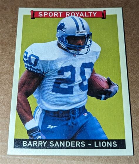 Upper Deck Goudey Barry Sanders Sport Royalty Black Back Short