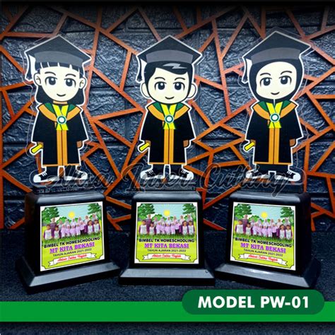 Jual Plakat Wisuda Tkpaudsdsmp Akrilik Pw01 Putra Tanpa Label