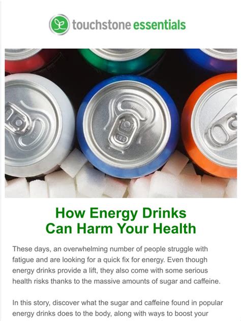 Touchstone Essentials Dangers Of Energy Drinks Milled