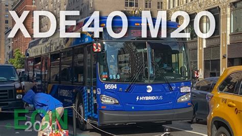 ⁴ᴷ MTA NYCT Manhattan Buses On Board 2021 New Flyer XDE40 9594 on the