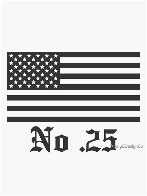 No Quarter Flag Black American Flag Sticker For Sale By