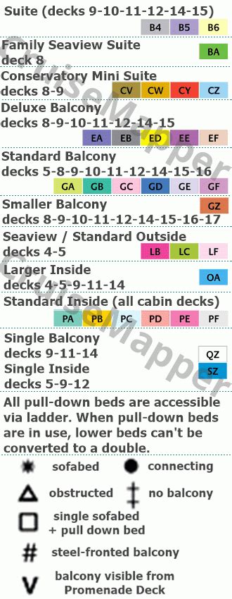 Iona Deck 4 Plan Cruisemapper