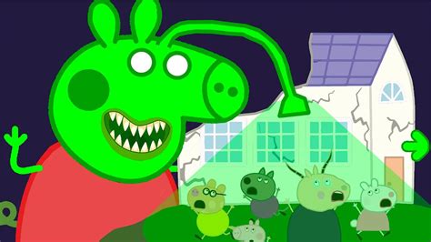 Peppa Pig And Danny Into Giant Alien Youtube