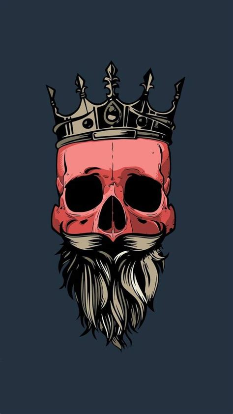 Skull With Crown Wallpapers On Wallpaperdog