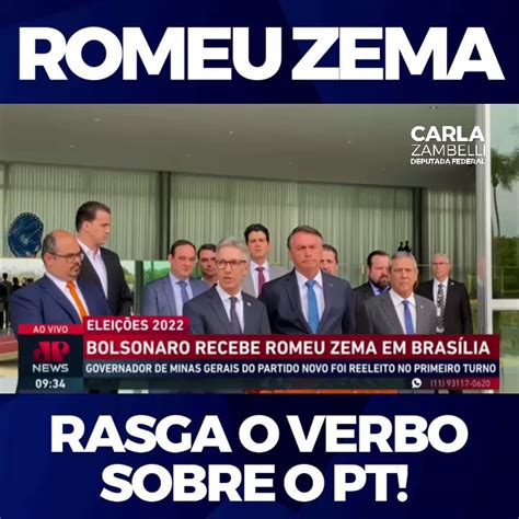 Carla Zambelli B T On Twitter Agora Oficial Romeuzema Declara