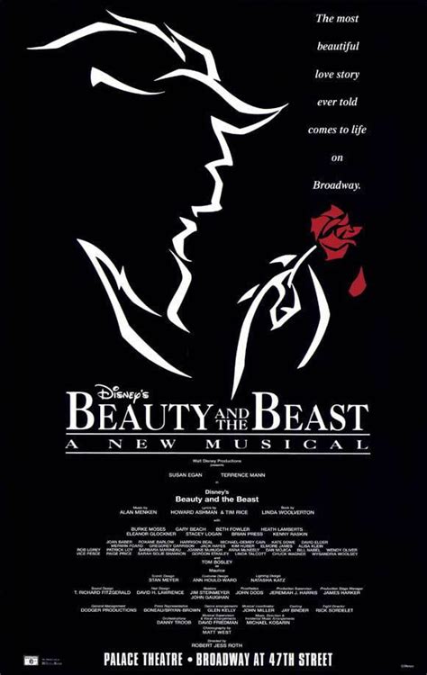 Beauty and The Beast (1994) 27x40 Broadway Poster - Walmart.com