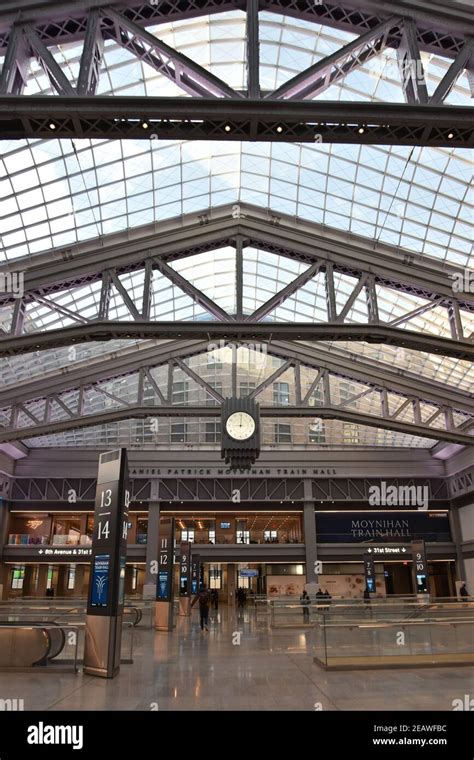 The Brand New Moynihan Train Hall At Penn Station Midtown Manhattan