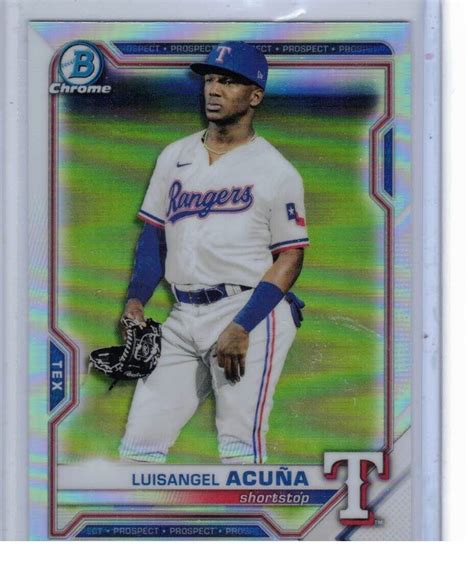 2021 Bowman Chrome Draft Refractor Luisangel Acuna EBay