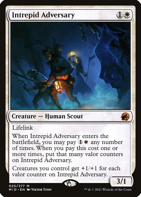 Intrepid Adversary · Innistrad Midnight Hunt Mid 25 · Scryfall