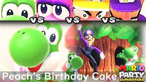 Mario Party Superstars Yoshi Vs Birdo Vs Wario Vs Waluigi In Peachs