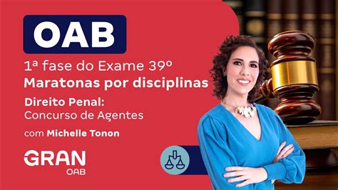 Fase Do Exame Oab Direito Penal Concurso De Agentes Youtube