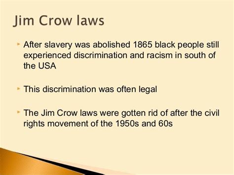 Ppt 10 Jim Crow Laws