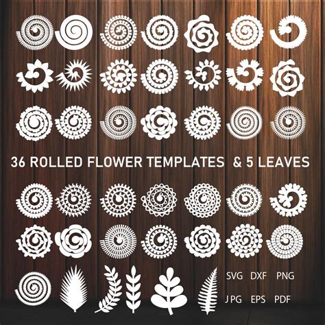 Rolled Paper Flower Templates Svg 3d Rose Svg Origami Rose Inspire Uplift In 2023 Paper