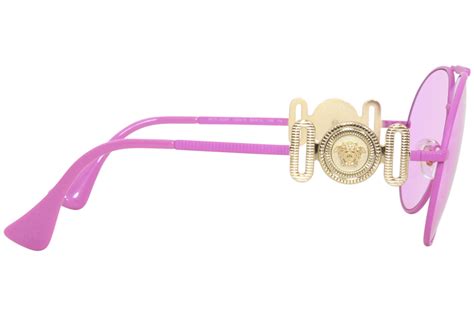 Versace Ve2249 14845 Sunglasses Matte Pinkfuchsia Pilot 65 14 145