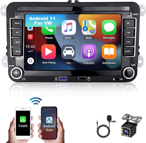 Camecho Android Autoradio Carlay Gps Pour Vw T Golf Polo Touran