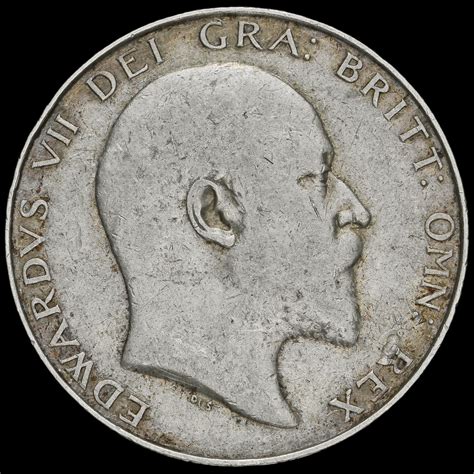 1907 Edward VII Silver Half Crown GF