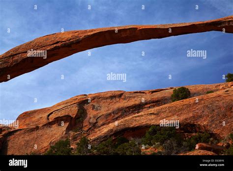 Landscape Arch Worlds Longest Natural Rock Arch Devils Garden Area