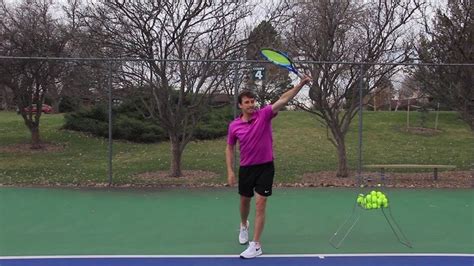 Tennis Lesson Hitting A One Handed Backhand With Topspin Youtube