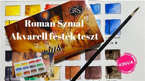 Roman Szmal Aquarius Akvarell Festék Artur Przybysz Paletta Teszt Kinva Art Watercolor