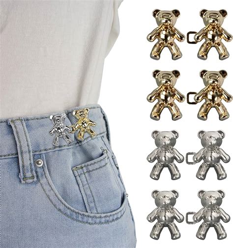 Richluck Paar Hose Enger Machen Clip Gold Und Silber B Ren Jeans