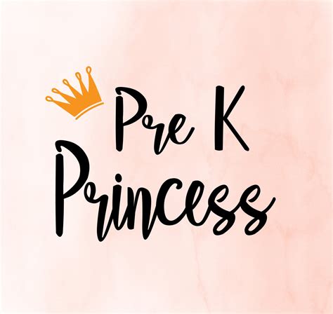 Pre K Princess Svg Prinzessin Png Prinzessin Dxf Pre K Prinzessin