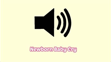 Newborn Baby Cry Sound Effect Youtube