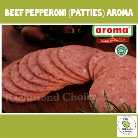 Jual Beef Patties Aroma Beef Pepperoni Gram Shopee Indonesia