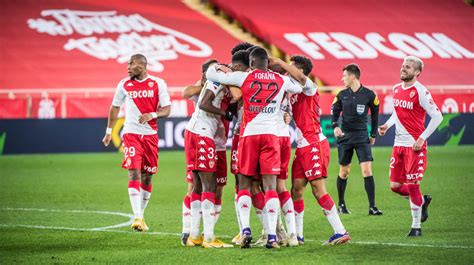 Le groupe de l AS Monaco face à l Olympique de Marseille