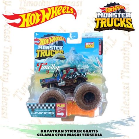 Hot Wheels Mercedes Benz Unimog Truck Off Road Race Hijau Mud Coklat Lazada Indonesia