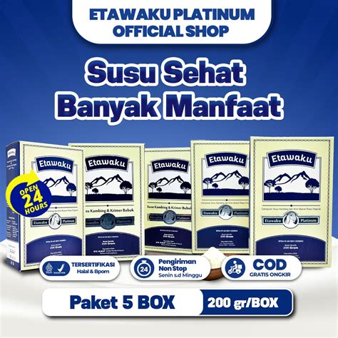 Jual Etawaku Platinum Susu Kambing Etawa Paket Box Shopee Indonesia