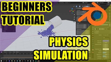 Beginners Rigid Body Simulation Tutorial Blender YouTube