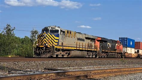 Cross Patched Ex Crex Gevo Cn Leads Double Stack Train Through