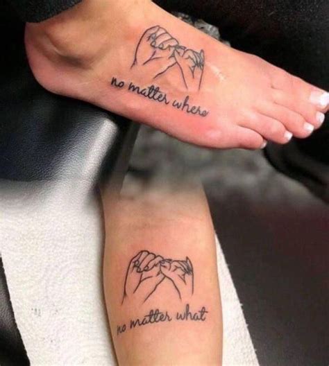 No Matter Where No Matter What Mother Daughter Tattoos On Wrist Leg Tattoo F Tatuaggi