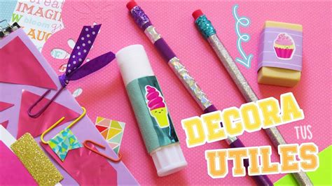 Decora Tus Tiles Escolares Regreso A Clases Mariana Lugo Youtube