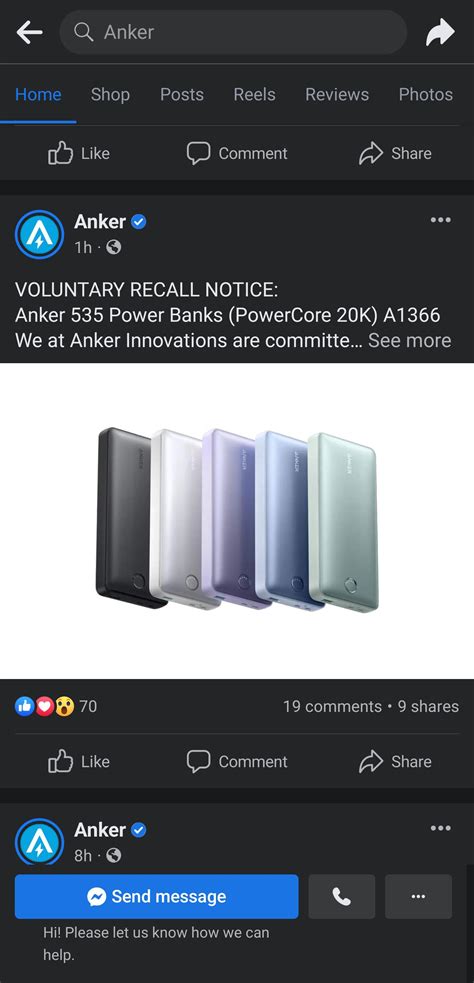 anker  power bank recall  contact