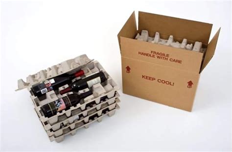 Wine Shipping Box With Protective Trays 12 Bottle Home Improvement