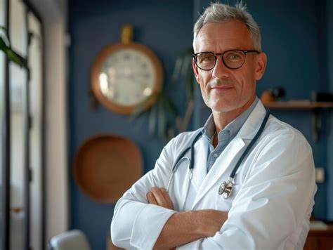 Premium Photo Portrait Of Confident Mature Doctor Standing In Server Room